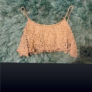 Crotchet style crop top